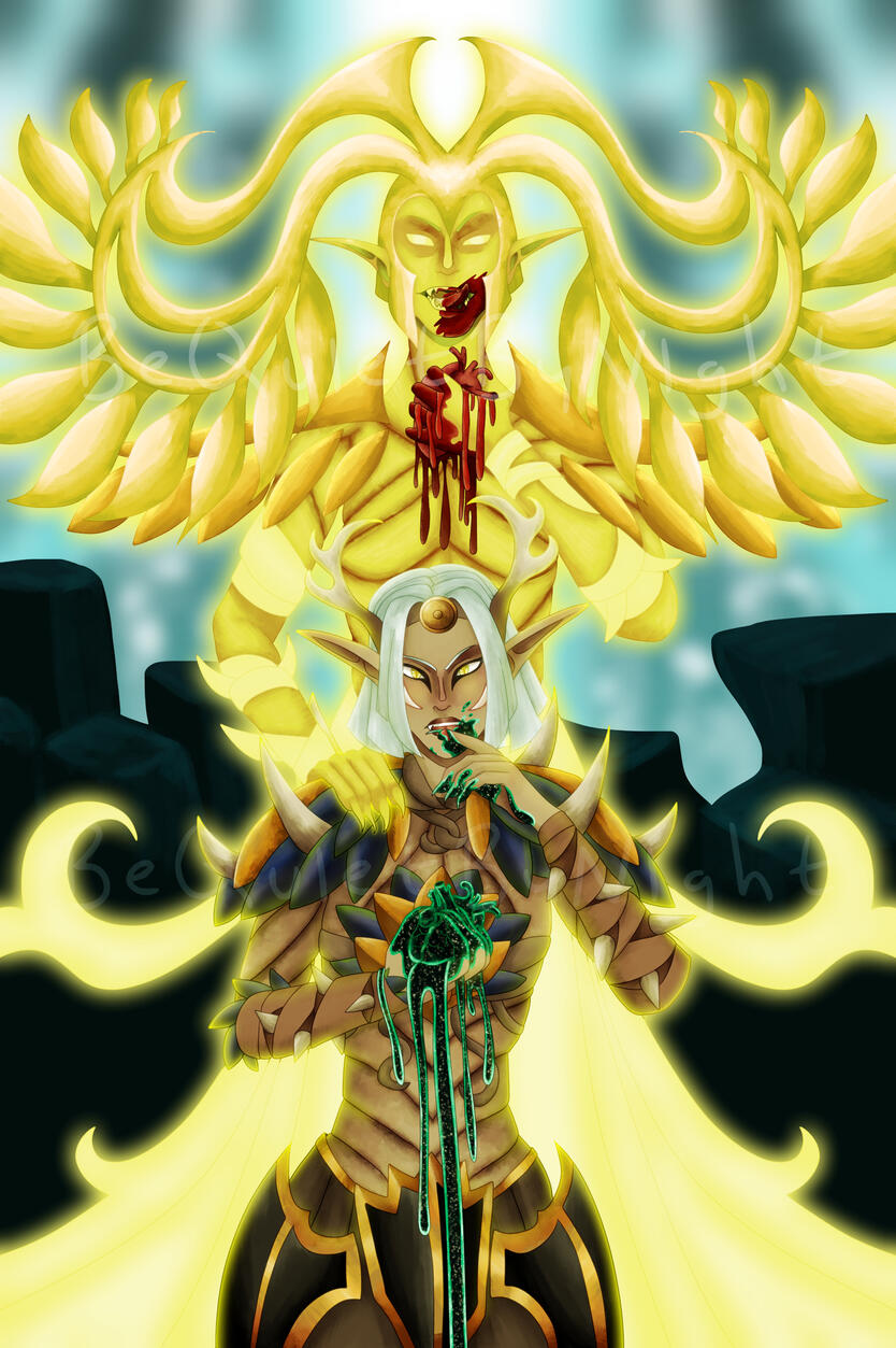Waist Up, Detailed Background + Additional Character