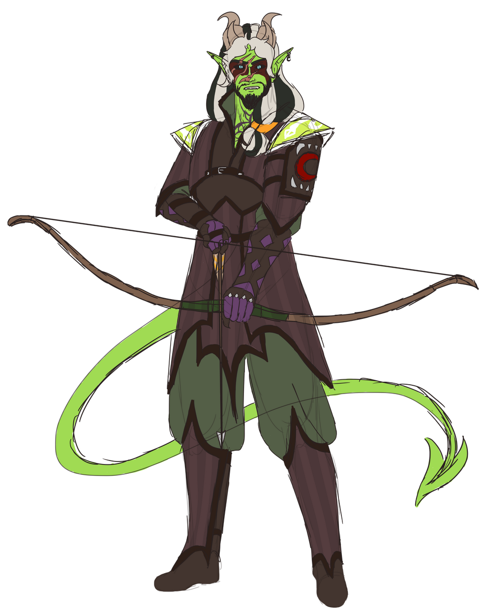 Fullbody Sketch + Colour