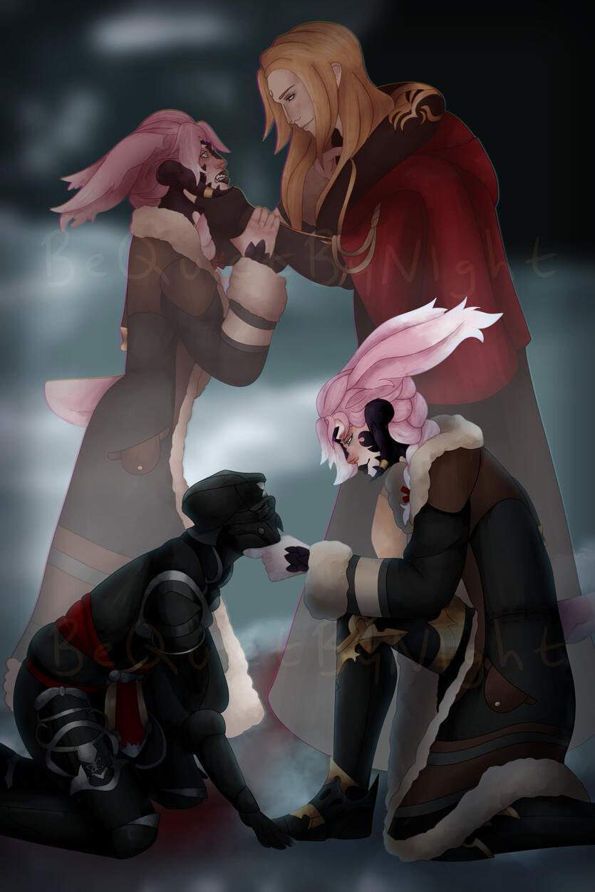 Fullbody, Medium Background + 3 Additional Characters
