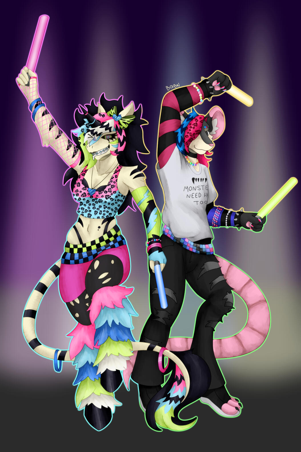 Dazzle and Taffy for froggubi